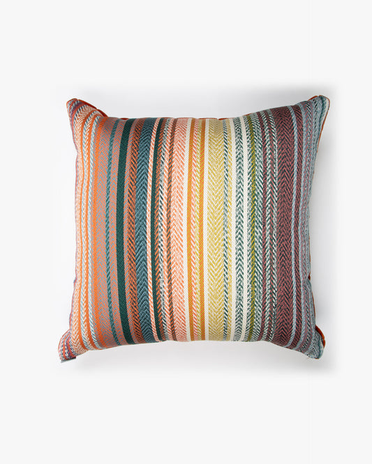 Exotica Stripe Cushion Cover, Orange